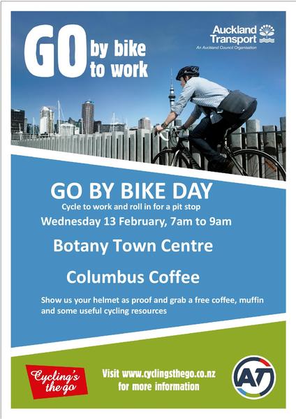 Go by bike to work - Botany Town Centre